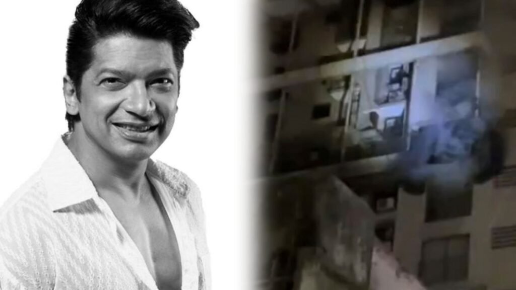 major fire broke out today at the residential building of famous Bollywood singer Shaan in Mumbai