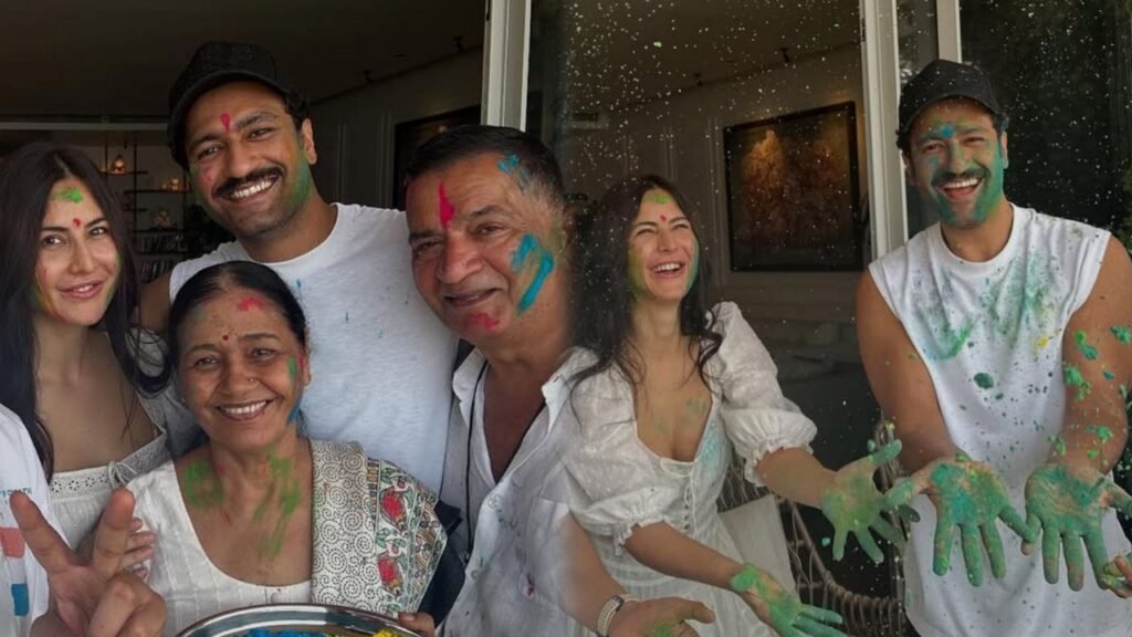 Katrina Kaif’s Stunning Holi Celebration with Vicky Kaushal – See the Pics